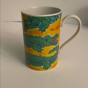 Dunoon Jungle Fun by J. Brookshaw Alligator Mug Stoneware Made in Scotland